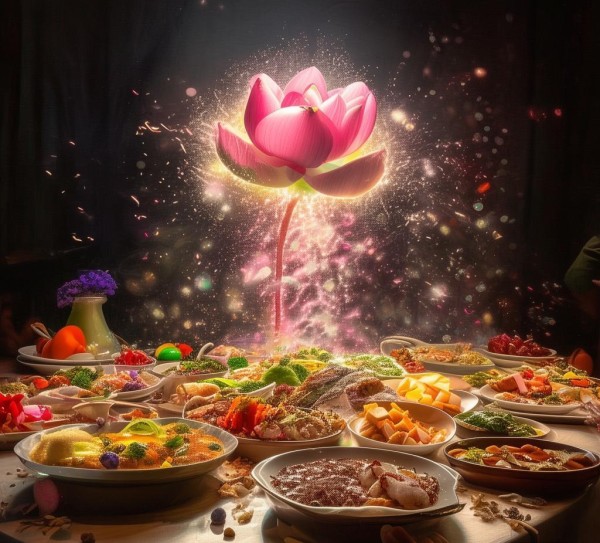 好餐食中的味蕾之旅，智慧之花